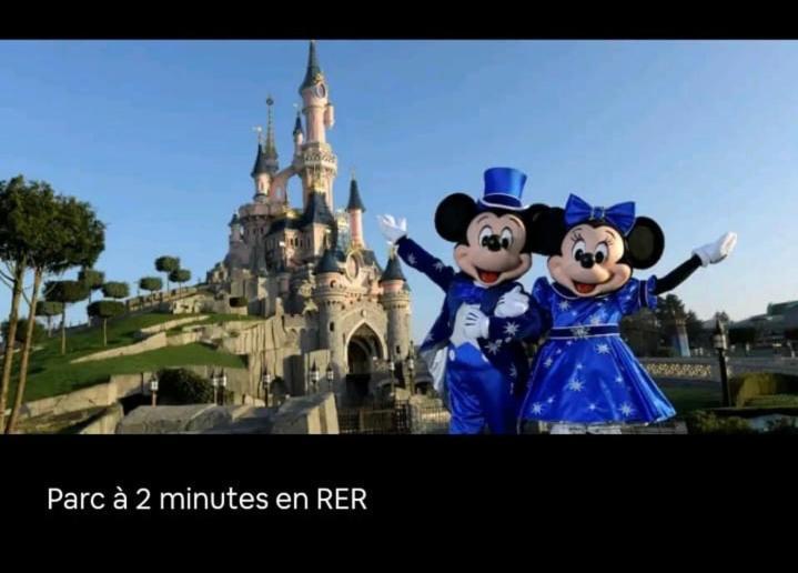 Appartement Disneyland Paris Val D'Europe La Vallee Village Parking 500M Gare Val D'Europe Montévrain Exteriör bild